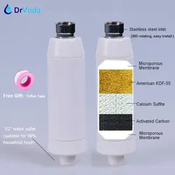 KDF активированный уголь 3 этапа очистки ванной душ фильтр для удаления хлора защиты кожи и волос