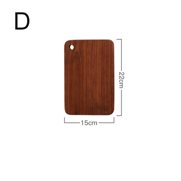 Черный орех деревянная разделочная доска Прямоугольник Деревянный пиццы суши разделочные доски для хлеба блоки разделочная доска тарелка для еды кухонные инструменты - Цвет: D