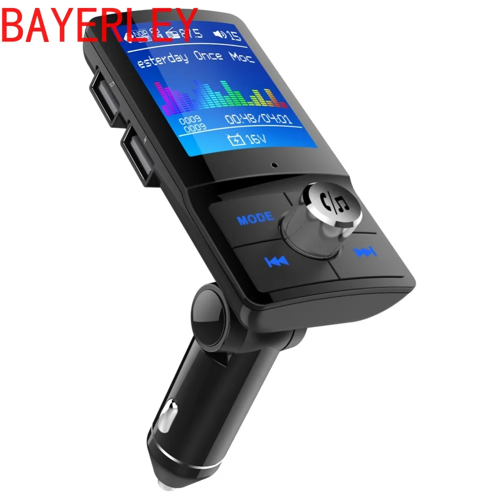 

BC45 Multi Language FM Transmitter Bluetooth Handsfree Car Kit Aux Input Colorful Screen MP3 Player Support TF Card U-disk