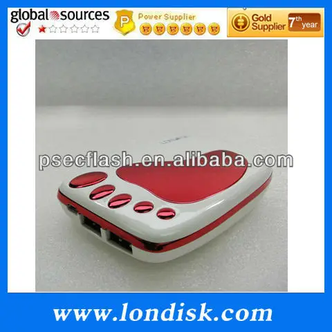 Большой емкости 10000 мАч powerbank pb003a. Двойной usb двойной горячая распродажа пункт LONDISK
