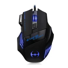 New Fashion 7D Professional Wired USB Mouse 7 Button 3200 DPI Cool Color Lamp Gamer Computer