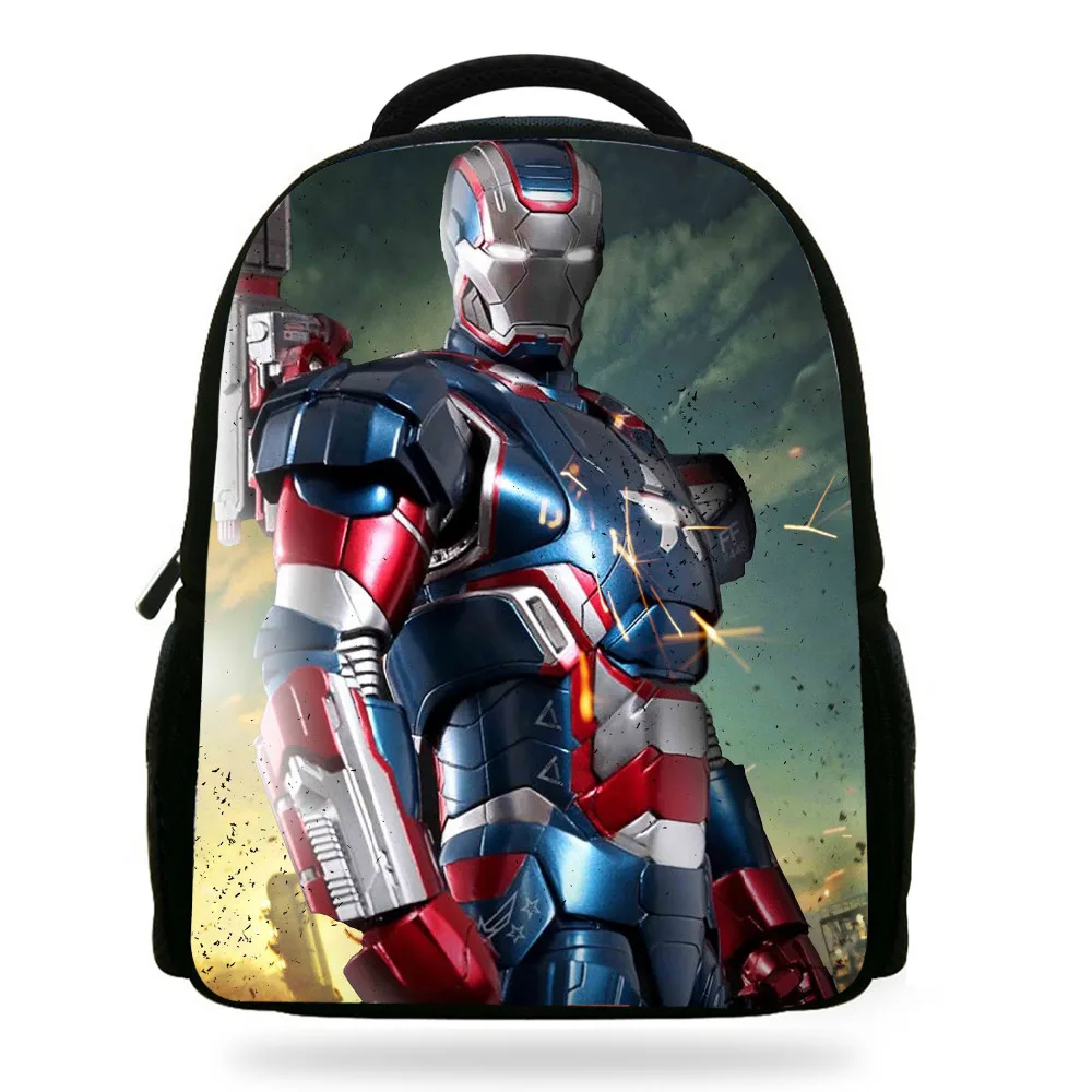 14 дюймов Mochila IronMan сумка школьный детский рюкзак для мальчиков мультяшный принт Железный человек рюкзак Детская школьная сумка