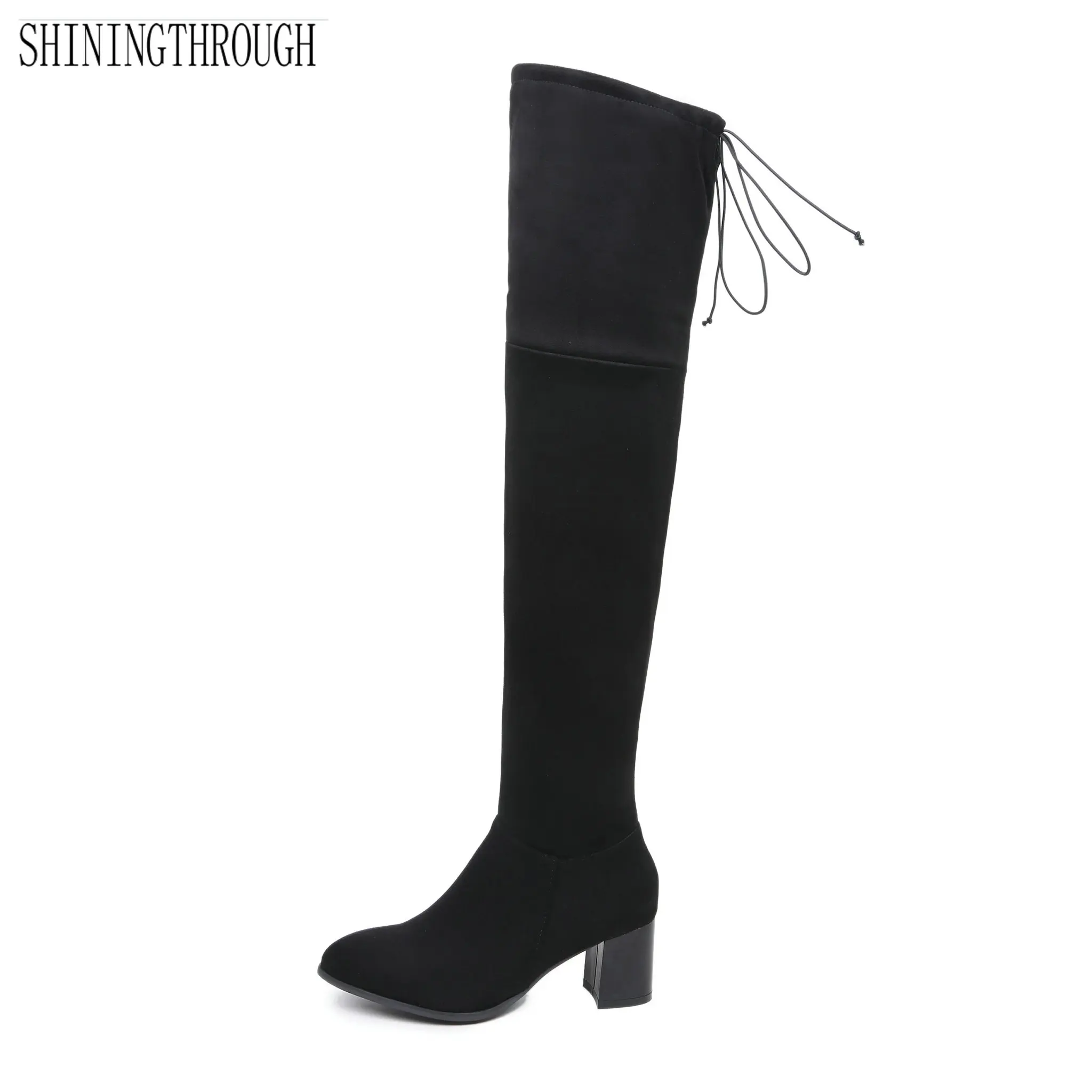 

2018 sexy women boots autumn winter over the knee high boots high heels boots woman shoes woman