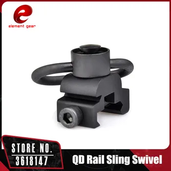 

Element Quick Release Detach Airsoft QD Rail Sling Swivel Push Button Sling Swivel Adapter Set Picatinny Rail Mount Base ME04006