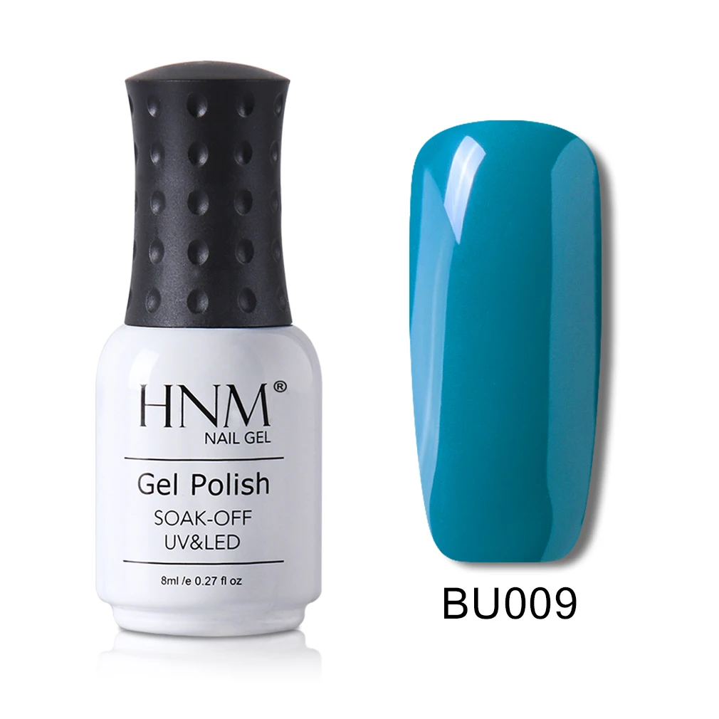 HNM 8 мл синий цвет серия Гель лак для ногтей гибридная краска Лаки Vernis Гель-лак для УФ-лампы Набор Полупостоянный маникюрный лак - Цвет: 09