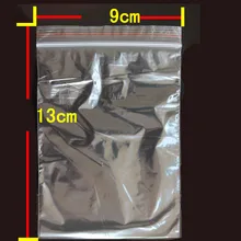 100 шт 9x13 см пакет закрывающийся прозрачные упаковочные пакеты Подарочная сумка для ожерелья ювелирные изделия DIY пользовательский прозрачный самозапечатывающийся пластиковый пакет