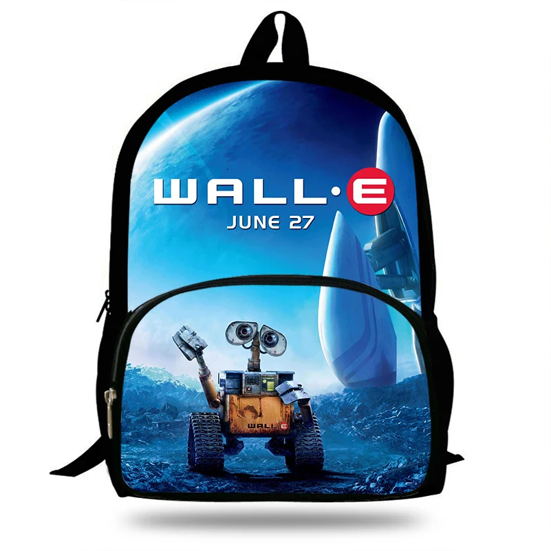 16 дюймов Movie Wall E Печать школьный Рюкзак Школьная Сумка для подростка мальчиков и
