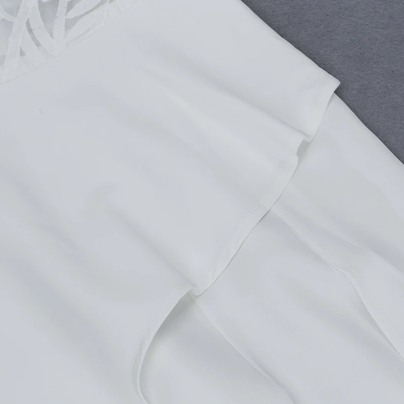 Gosexy новые женские вечерние летние кружевные сетчатые штаны на одно плечо с оборками и разрезом, стильные белые цельные комбинезоны