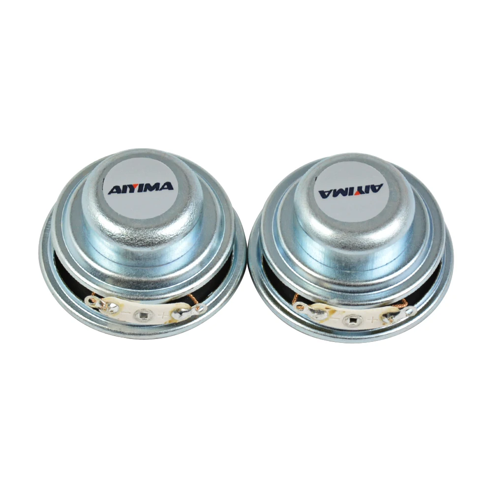 AIYIMA 2Pcs 40MM Mini Audio Portable Speakers 16 Core 4 Ohm 5W Full Range Speaker Rubber Side NdFeB Magnetic Speaker 6