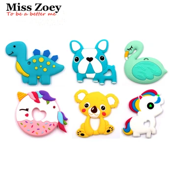 

SB005,Food Grade Silicone Dinosaur/Dog/Koala/Flamingo/Unicorn/Panda/Hedgehog Baby Pacifier Teething Nursing Gift Toddler Toys