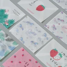 5 шт цветная бумага конверт полупрозрачный, с глазурью бумага маленькая легкая сумка мульти-серия