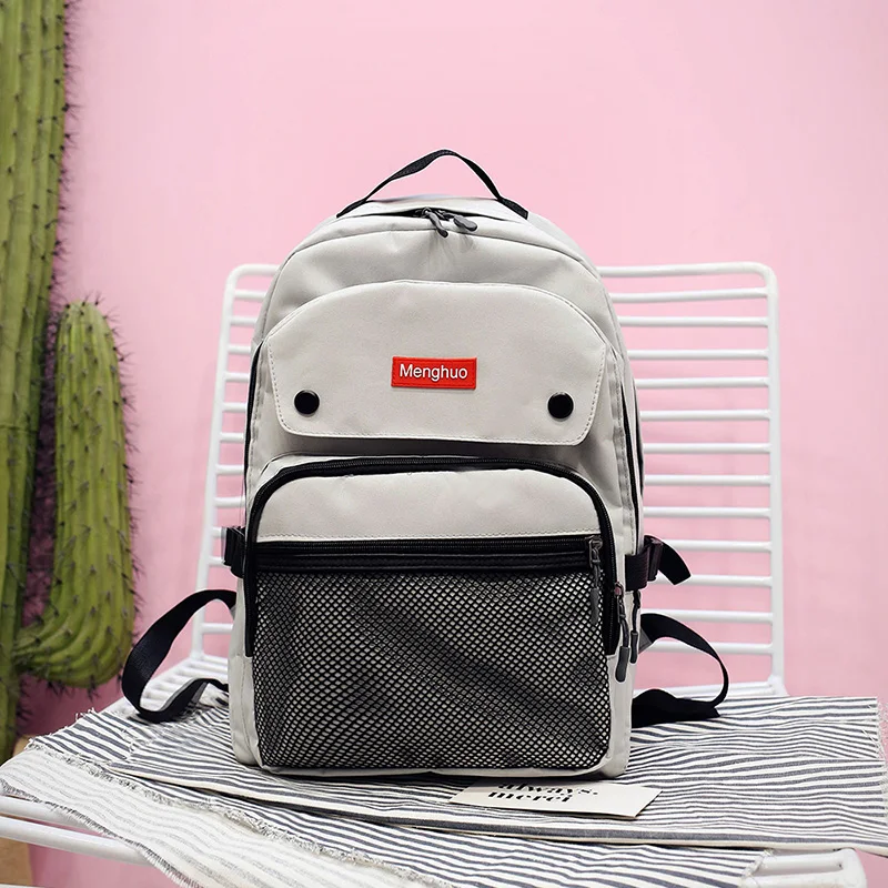 2017 Women Backpacks For Teenage Girls Youth Trend Schoolbag Student Bag Menghuo BRAND Nylon Waterproof Laptop Backpack Mochilas (52)