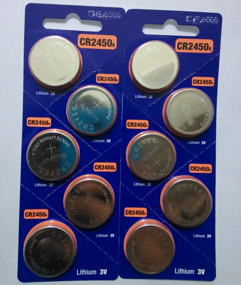10X LVNINA CR2450 lithium Battery for sony CR2450 3V 100 original