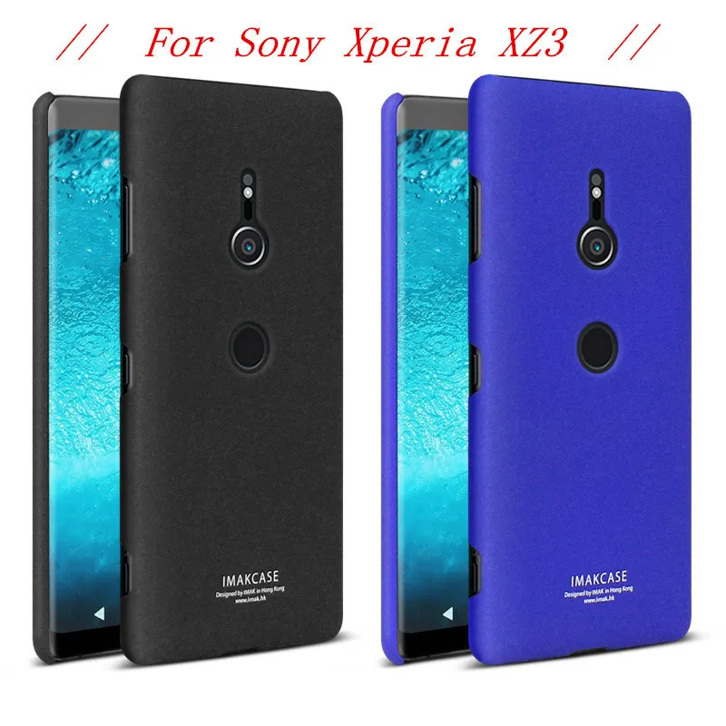 

sFor Sony XZ3 Case IMAK Cowboy Phone Stand Matte PC Had Back Cover Case For Sony Xperia XZ3 With Ring Holder