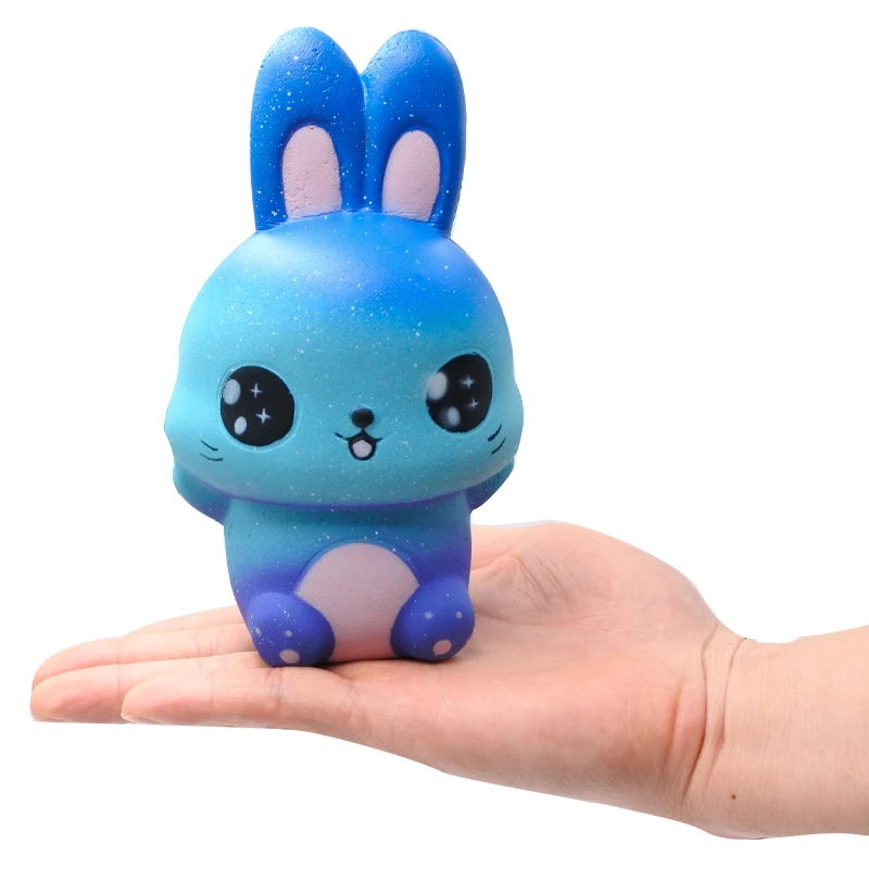 Antistress Squishy Animales Rabbit Galaxy Simulated Animal Doll Slow Rising Bread Scented Squeeze Toy Stress Relief 4