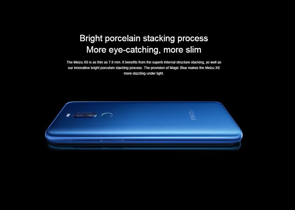 Мобильный телефон Meizu X8 6," 2220x1080px, 4 ГБ, 64 ГБ, Восьмиядерный процессор Snapdragon 710, камера 20 Мп+ 12 Мп, смартфон 3210 мАч, 4G LTE