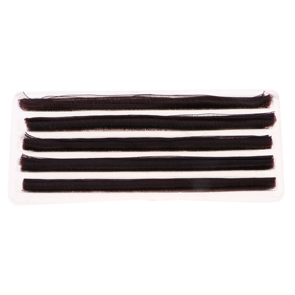 200Pcs Soft Plastic False Eyelashes Eyelash Strips for BJD Baby Dolls Eye Make up 200*8mm Various Colored