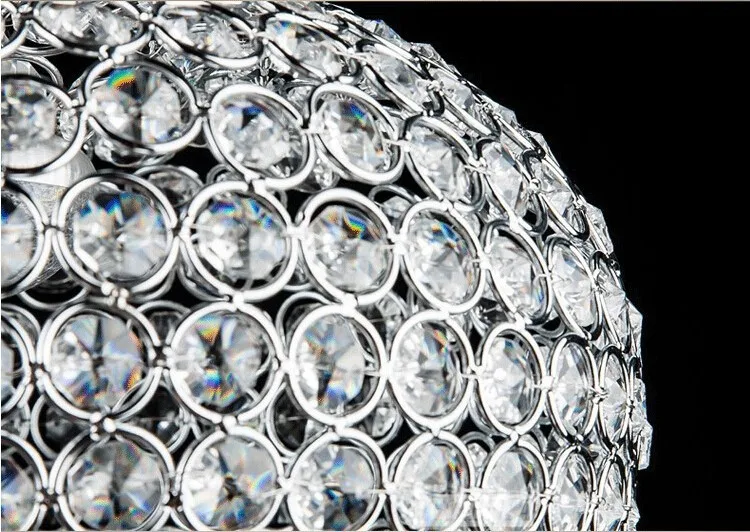 Светодиодный светильник с кристаллами K9, подвесной светильник s, подвесной светильник с кристаллами Apple, подвесные лампы, хромированные подвесные лампы abajur, светодиодный светильник для дома