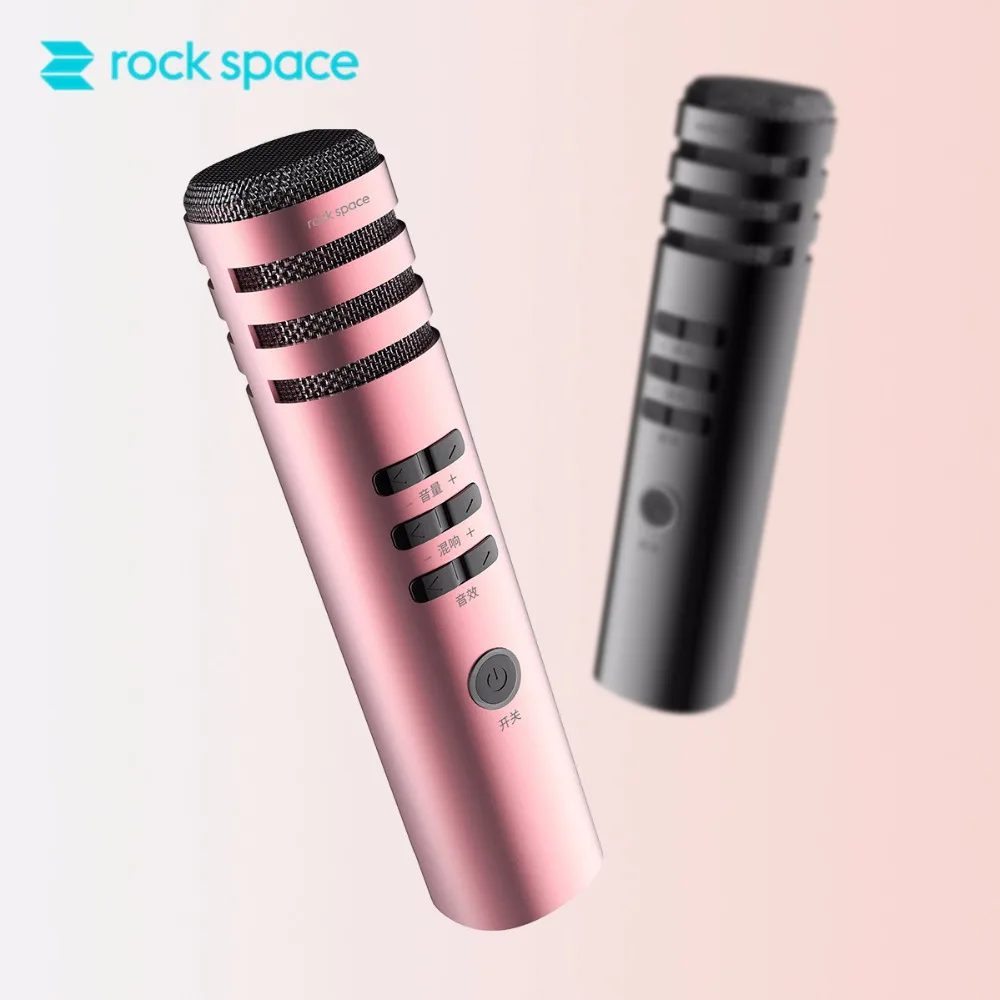 

Rockspace K1 Karaoke Microphone for Smartphone Speaker 3.5mm Jack Dynamic Wired Durable Professional Condenser for Iphone Xiaomi