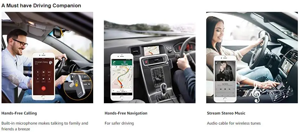 Avantree Bluetooth 4,1 приемник, Hands-free автомобильный комплект с микрофоном и потоковой музыкой, портативный беспроводной музыкальный адаптер для автомобиля дома