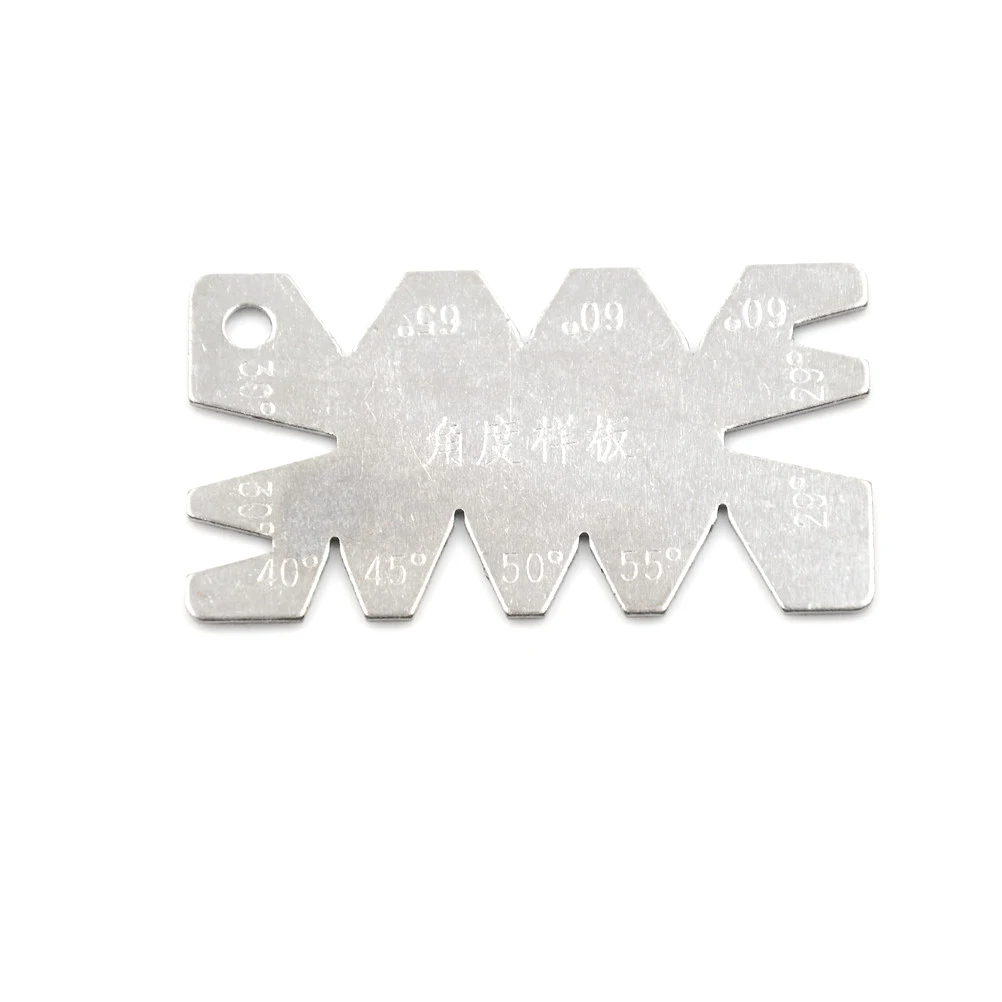 

1Pc Sliver Angle Model Stainless Steel Screw Thread Cutting Angle Gage Gauge Measuring Tool