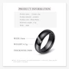 Fashion White Black Ceramic Rings For Women Smooth Surface Inlaid Zircon Women Ring Stainless Steel Wedding Engagement Gift ► Photo 3/6