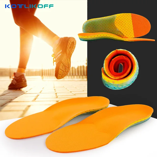 

KOTLIKOFF shoes pad Foot Care for flat foot arch support orthotic Running Sport Insoles Shock Absorption Pads shoe inserts