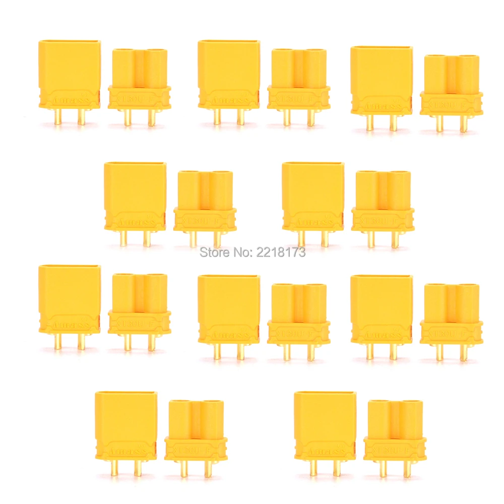 

10 Pairs XT30 XT60 XT30U XT-60 Male Female Bullet Connectors Plugs with Gold Plated Banana Plug For RC Lipo Battery FPV Drone