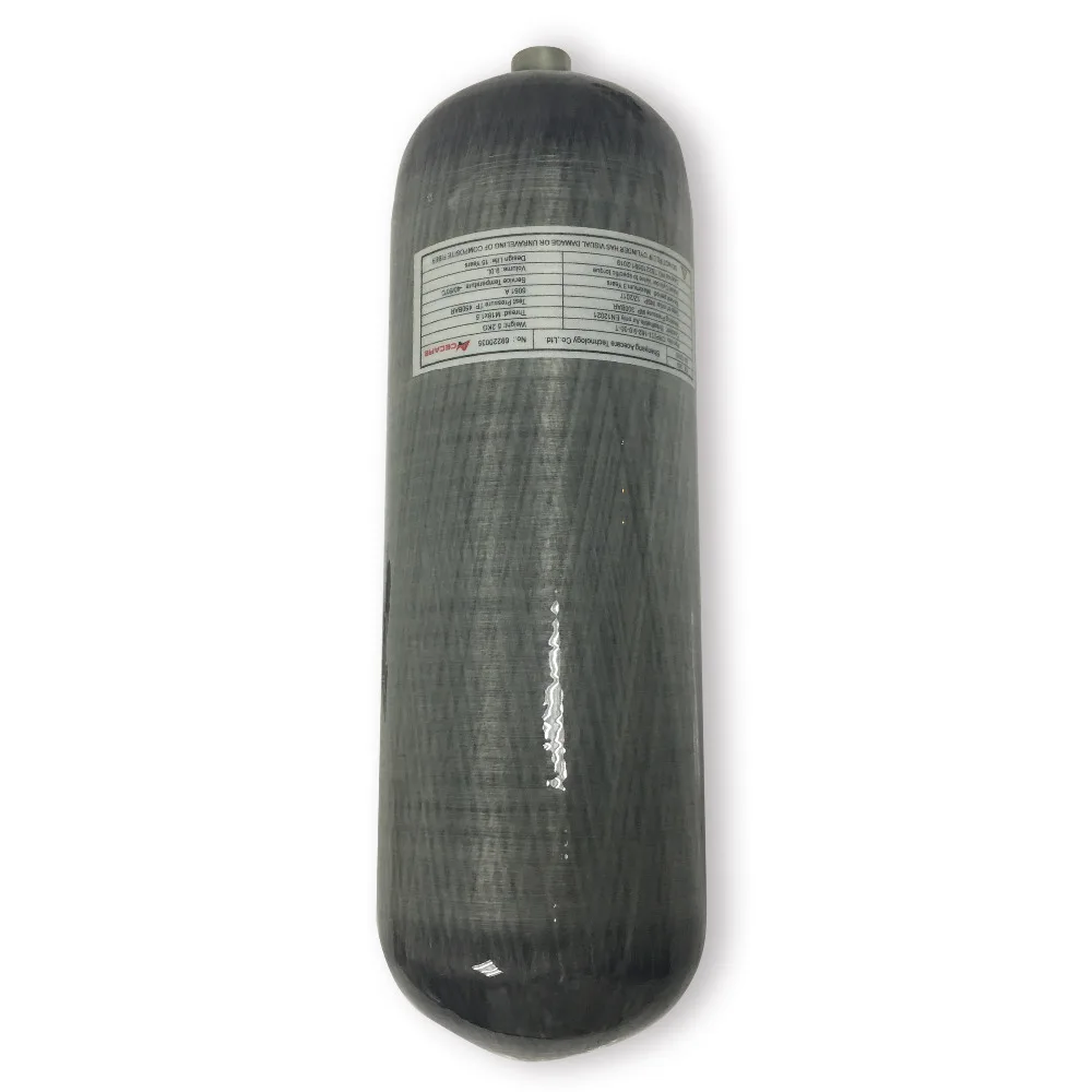 

9L Carbon Fiber Cylinder PCP Airrifle Tank for Small Paintball Tank Refilling/Diving with Aluminum Alloy Liner Quality Assured-V
