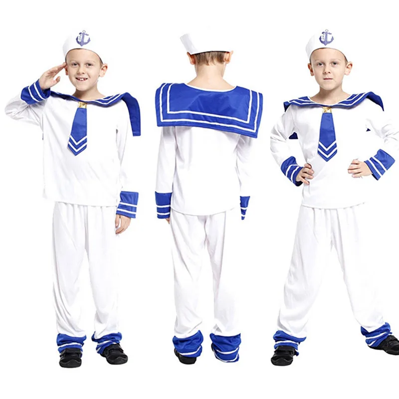 Prince Navy Sailor Costumes for Halloween Christmas Carnival Masquerade