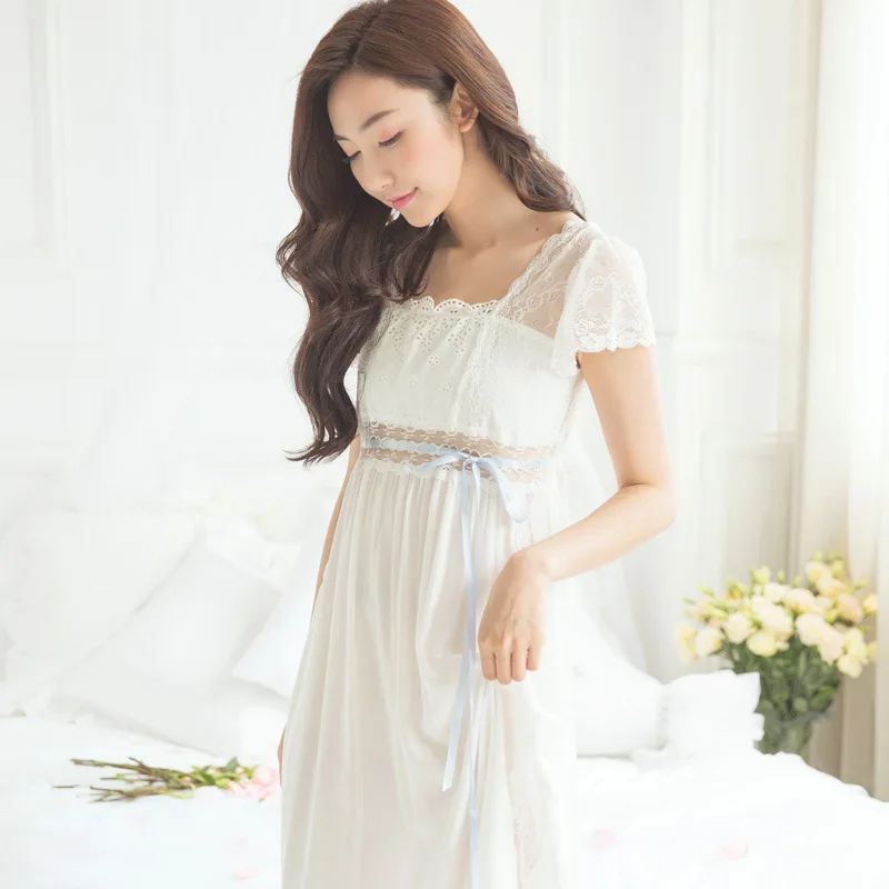 Cute White Babydoll Nightgown White Eyelet Bustier Tiered Babydoll