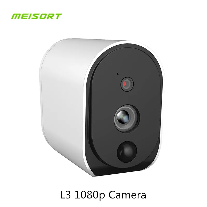 

New L3 Wifi Camera 1080P CCTV 18650 Battery HD Video Waterproof IP Camera Outdoor Monitor Alert 104 Infrared PIR Alert Audio