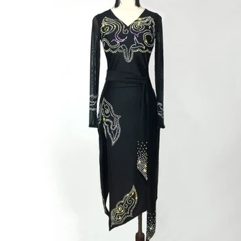 

Custom Adult Latin Dance competition for children's Latin dance competition suit Latin dance skirt women high-end match clothes