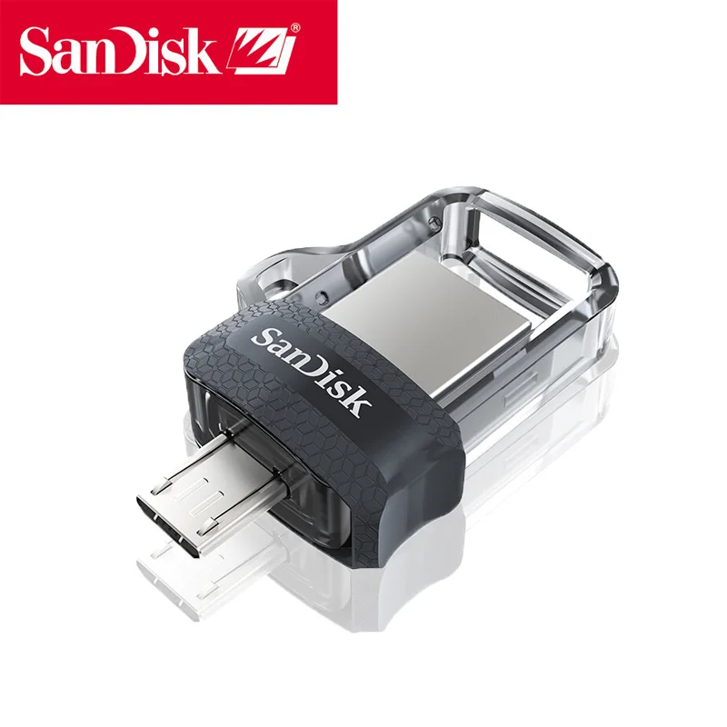 Sandisk OTG USB Flash 16 ГБ 32 ГБ 64 Гб 128 ГБ ультра двойной накопитель USB3.0 мини Флешка компьютер Cle USB sdd3 диск на ключ