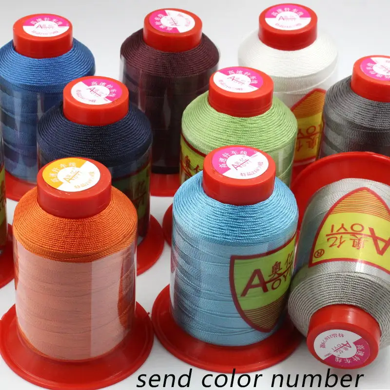 Aoyi 210D/9 швейная нить для ремонта кожаных нитей 5# швейная пряжа fil полиэстер maschine stickgarn аксессуары для вязания - Цвет: send color number