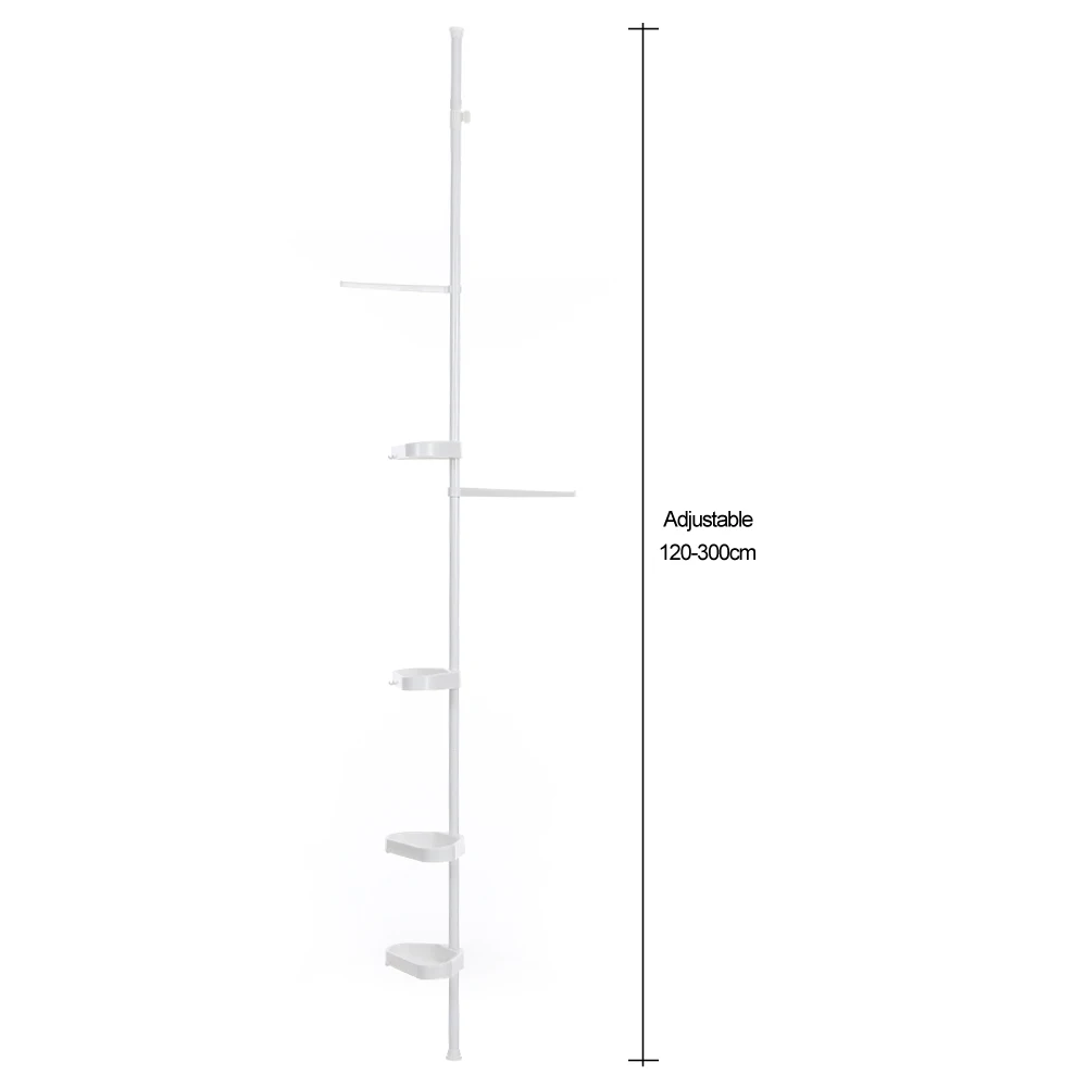 

iKayaa Home Kitchen Refrigerator Suction Cup Metal White Storage Rack Storage, Durable, Strong Bearing Capacity