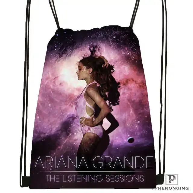 Custom Ariana Grande #10 Drawstring Backpack Bag Cute Daypack Kids