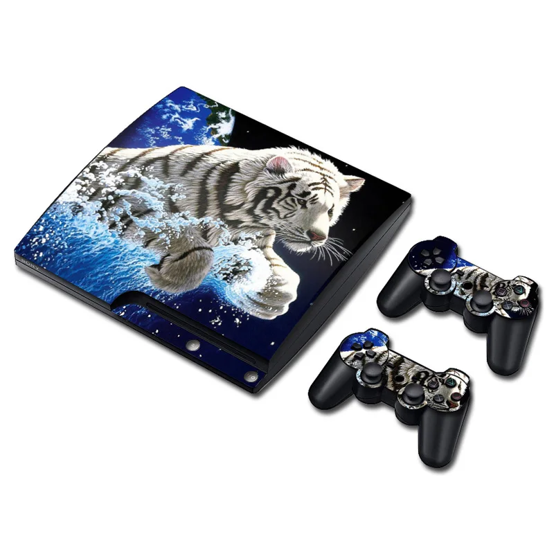 

Hot sell vinyl decal for PS3 SLIM Console and 2 controllers Video game accessory