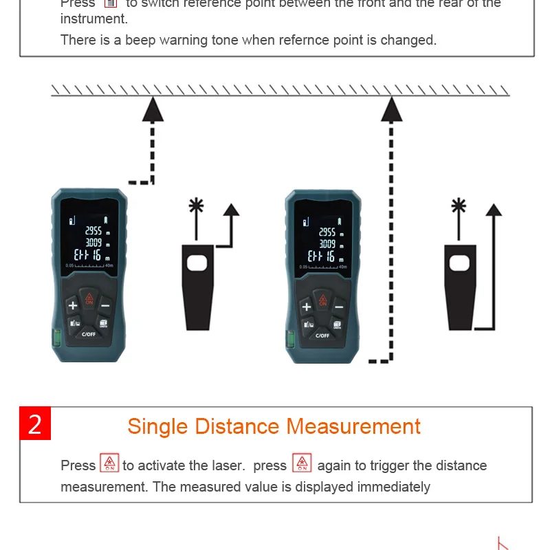 KALAIDUN 40m60m100m Laser Rangefinder Laser Distance Meter Range Finder Trena Measure Tape Metreler Build Device Tool7