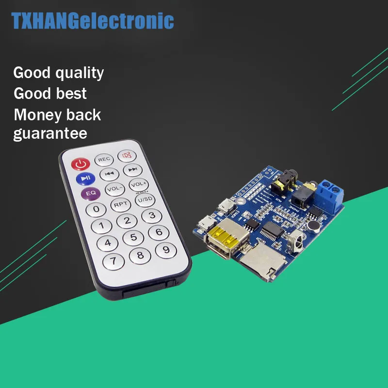 

MP3 +WAV+WMA Decoder Board 2W Amplifier TF Card Audio AUX WITH Remote Control