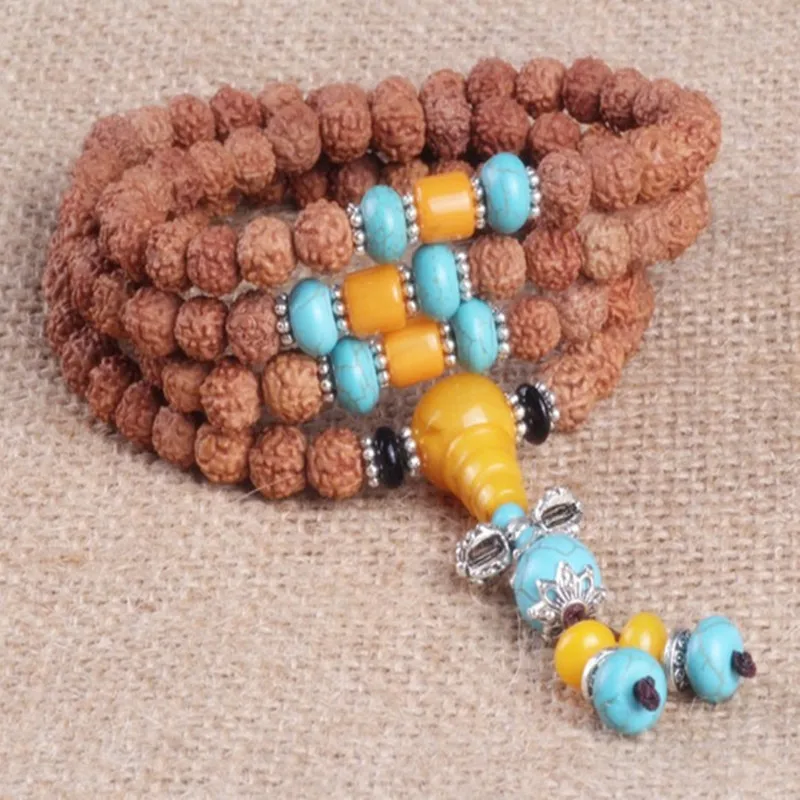 ##BUY Sennier 6mm 108 Nepal natural bodhi seed buddhist prayer Mala Beads bracelet necklace tibetan bead for meditation