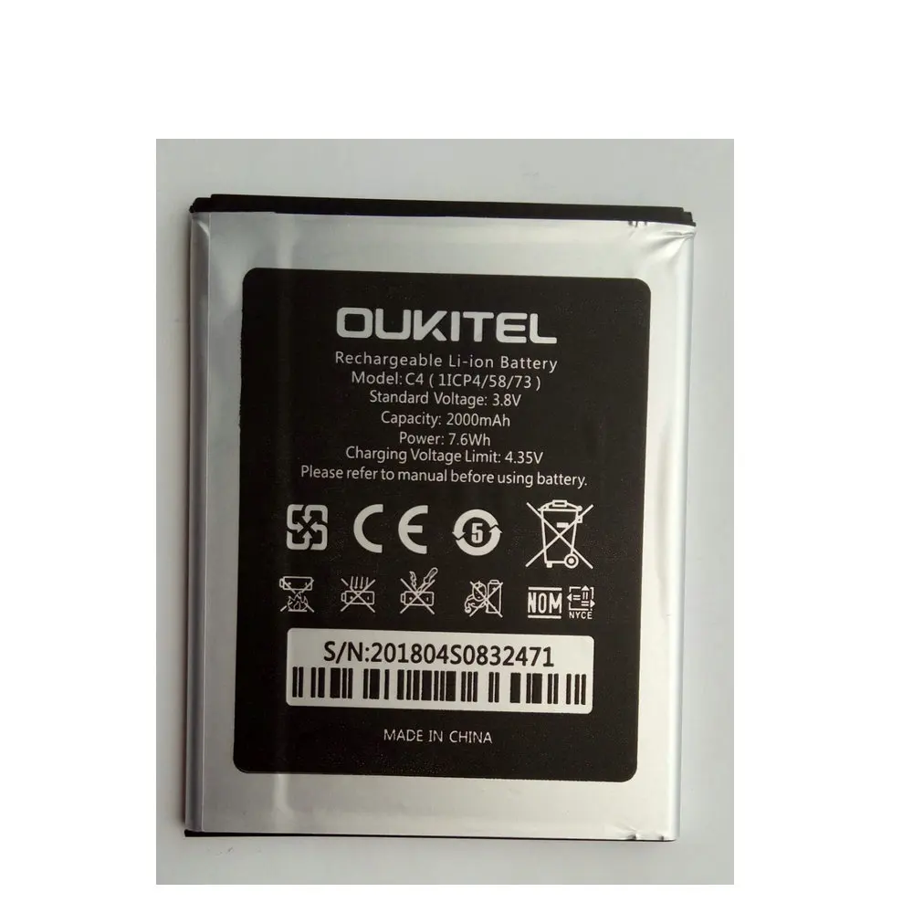 High Quality 2000mAh Oukitel C4 battery for Cellphone | Мобильные телефоны и аксессуары