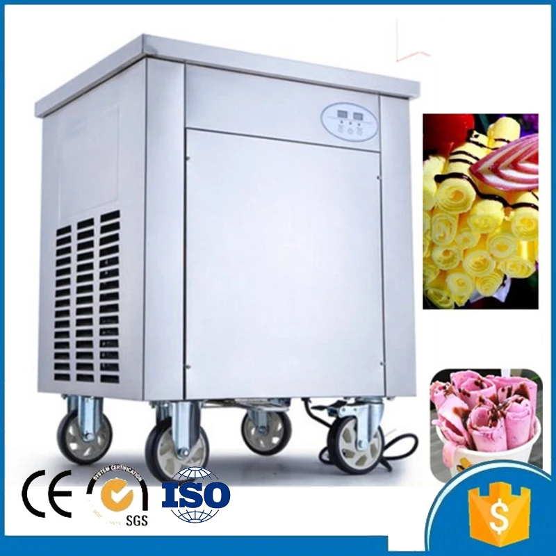 

free shipping 45/50 cm pan size fried ice cream machine fried ice cream roll machine on sale