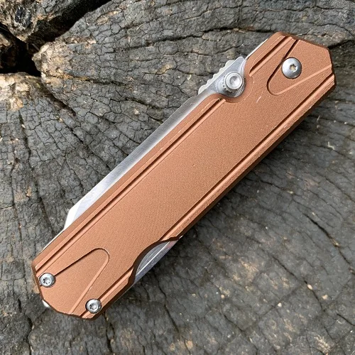Brown Sanrenmu 7117 карманный складной нож 12C27 из нержавеющей стали карманный EDC выживания на открытом воздухе кемпинга лайнер многофункциональный инструмент пилы нож - Цвет: Brown