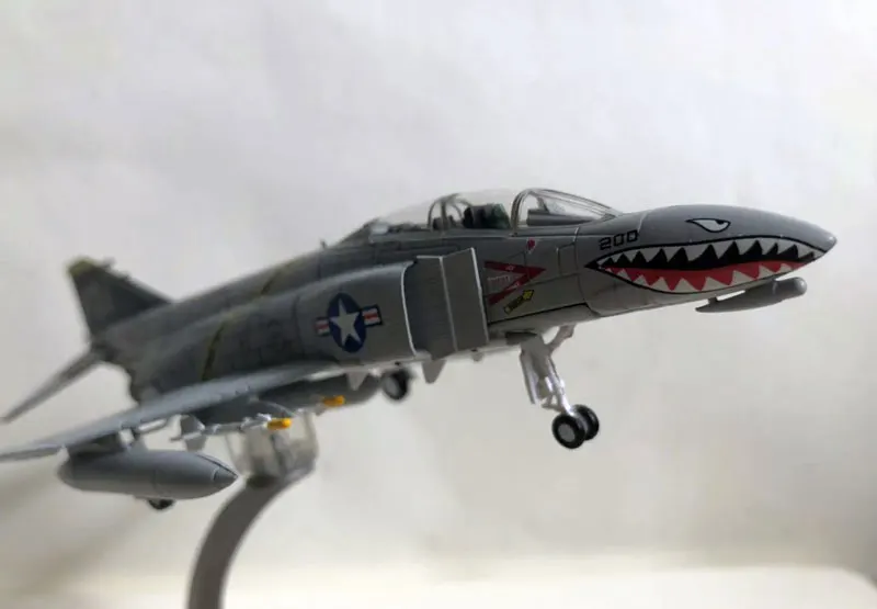 WLTK 1/100 масштаб военная модель игрушки F-4 Phantom II VF-84 Jolly Rogers Fighter литой металлический самолет модель игрушки для сбора/подарка