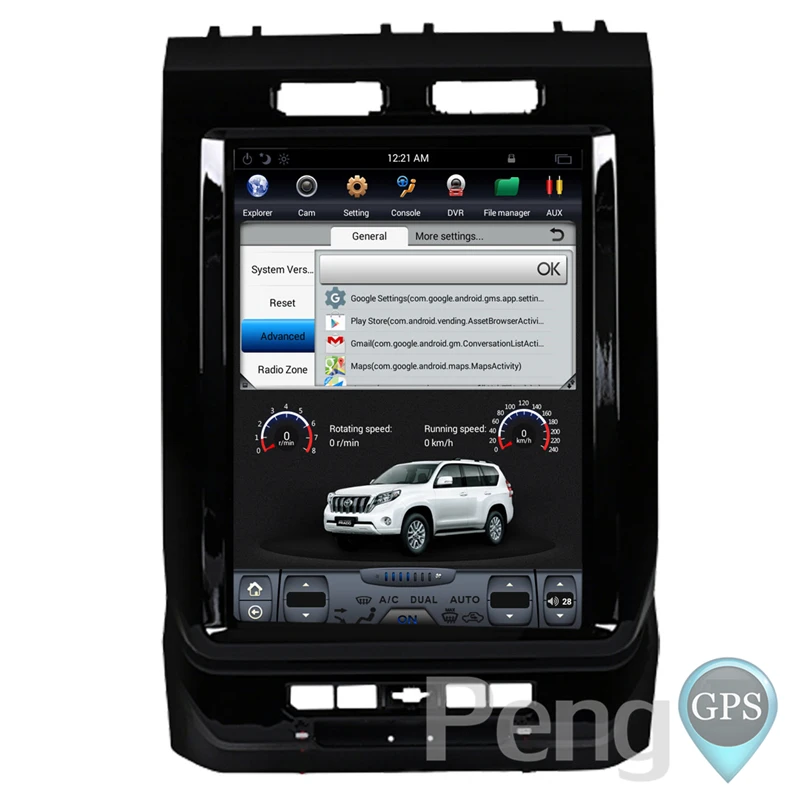 Clearance Tesla Style 12.1 Inch IPS Android Car GPS Navigation DVD Player for Ford F150 2015 2016 2017 Car Radio 2G+64G Santav Headunit 8