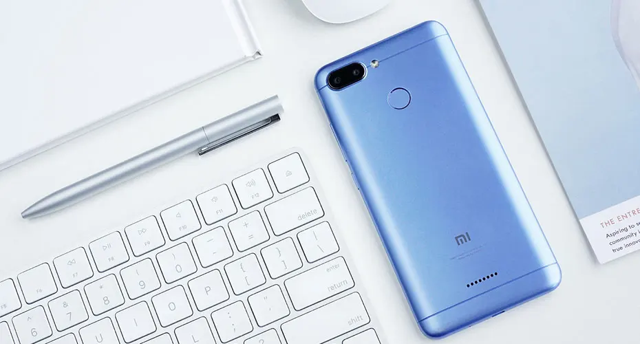 Глобальная версия Xiaomi Redmi 6, 3 ГБ, 32 ГБ, 5,45 дюйма, HD, полный экран, 18:9, смартфон Helio P22, четыре ядра, AI, двойная камера 12 Мп+ 5 МП, CE FCC