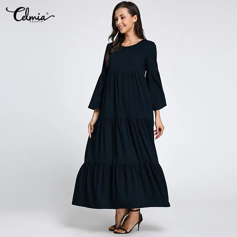Long Ruffle Dress