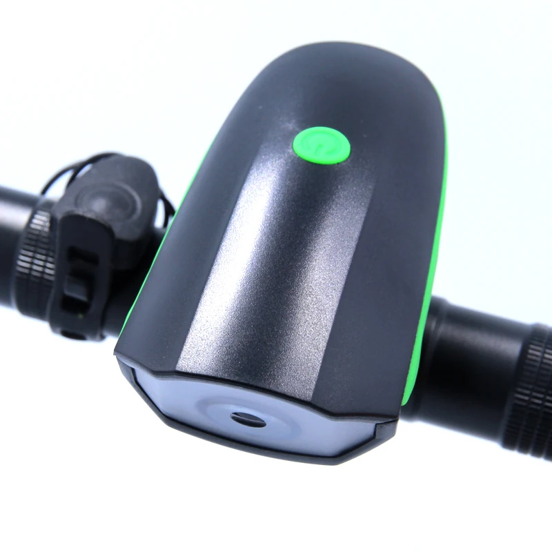 2 IN 1 LED Bike Light With electric Bell trembler buzzers horn switch Cycling Bicycle Lamp Battery Built-in USB Charging