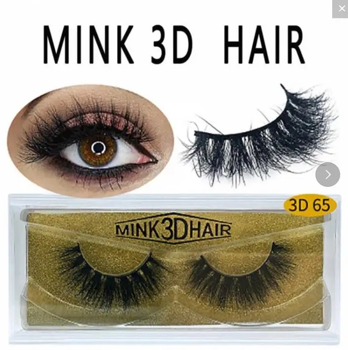 

1 pair 3D Milk eyelashes Luxury handmade lashes natural long mink lashes Thick Curl false eyelashes